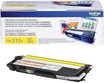 TN315 High-Yield Yellow Toner Cartridge