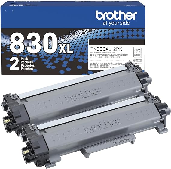 TN830XL2PK 2-Pack High-Yield Black Toner