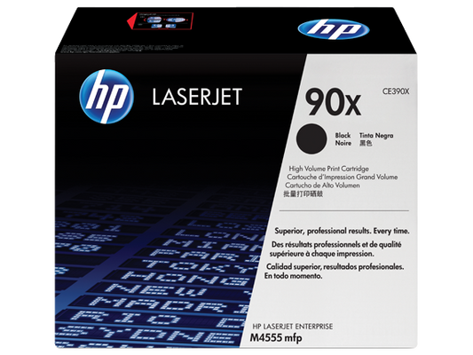 HP 90X High Yield Black Original LaserJet Toner Cartridge, CE390X