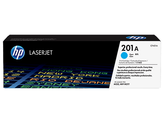 HP 201A Cyan Original LaserJet Toner Cartridge (CF401A)