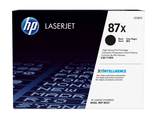 HP 87X High Yield Black Original LaserJet Toner Cartridge, CF287X