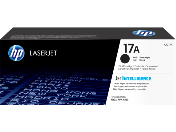 HP 17A Black Original LaserJet Toner Cartridge, CF217A