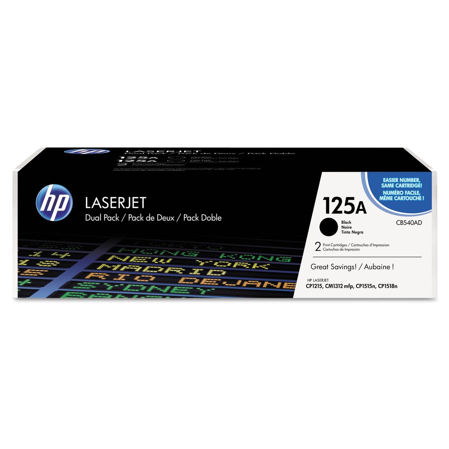 HP CLJ CB540A Dual Pack Print cartridge