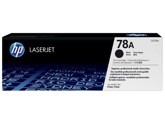 HP 78A Black Original LaserJet Toner Cartridge, CE278A