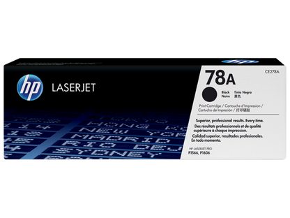 HP 78A Black Original LaserJet Toner Cartridge, CE278A