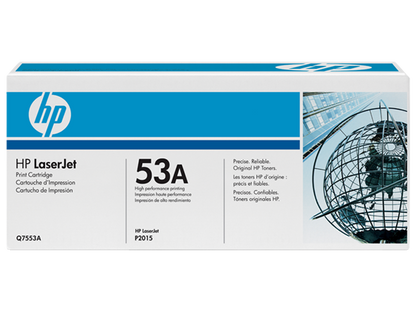 HP 53A Black Original LaserJet Toner Cartridge, Q7553A