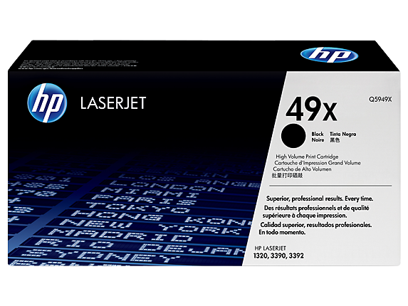 HP 49X High Yield Black Original LaserJet Toner Cartridge, Q5949X