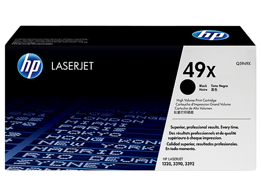 HP 49X High Yield Black Original LaserJet Toner Cartridge, Q5949X