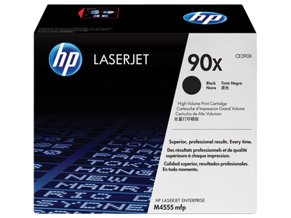 HP 90X High Yield Black Original LaserJet Toner Cartridge, CE390X