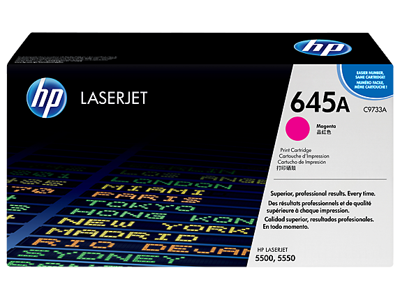 HP 645A Magenta Original LaserJet Toner Cartridge, C9733A