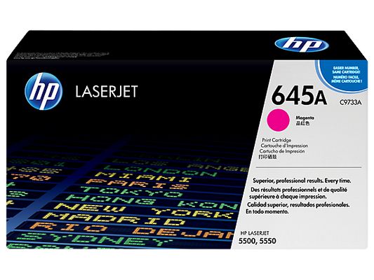 HP 645A Magenta Original LaserJet Toner Cartridge, C9733A