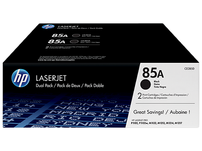 HP 85A 2-pack Black Original LaserJet Toner Cartridges