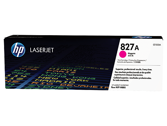 HP 827A Magenta Original LaserJet Toner Cartridge, CF303A