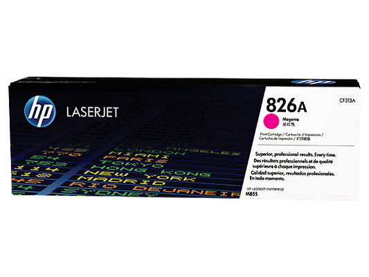 HP 826A Magenta Original LaserJet Toner Cartridge, CF313A