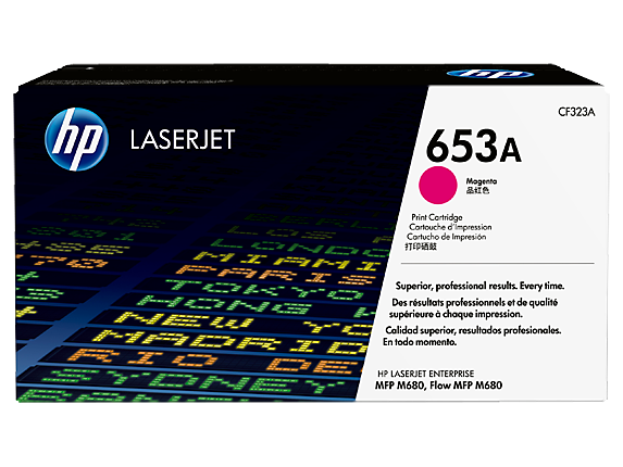 HP 653A Magenta Original LaserJet Toner Cartridge, CF323A