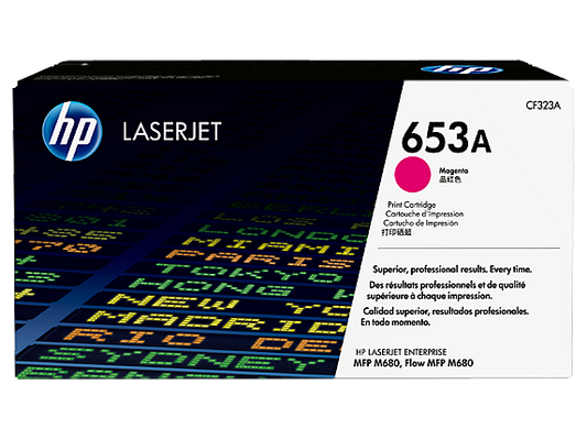 HP 653A Magenta Original LaserJet Toner Cartridge, CF323A