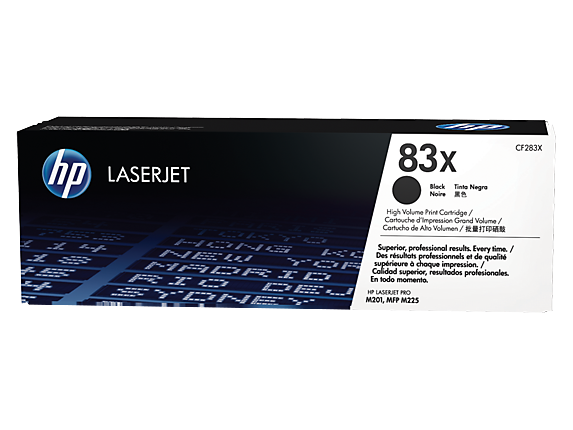 HP 83X High Yield Black Original LaserJet Toner Cartridge, CF283X