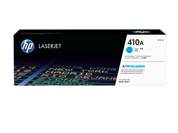 HP 410A Cyan Original LaserJet Toner Cartridge (CF411A)