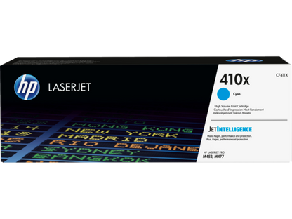 HP 410X High Yield Cyan Original LaserJet Toner Cartridge (CF411X)