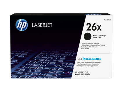 HP 26X High Yield Black Original LaserJet Toner Cartridge, CF226X