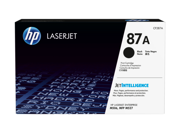 HP 87A Black Original LaserJet Toner Cartridge, CF287A