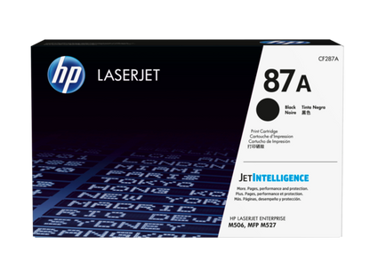 HP 87A Black Original LaserJet Toner Cartridge, CF287A