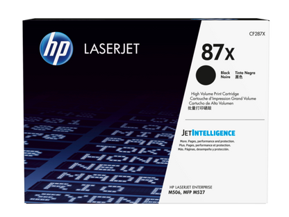 HP 87X High Yield Black Original LaserJet Toner Cartridge, CF287X