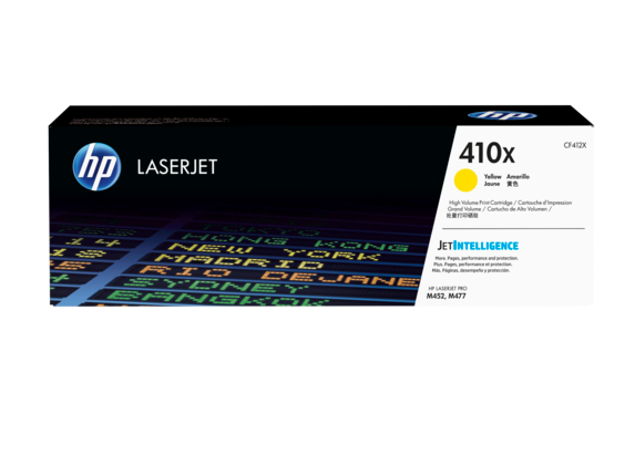 HP 410X High Yield Yellow Original LaserJet Toner Cartridge (CF412X)