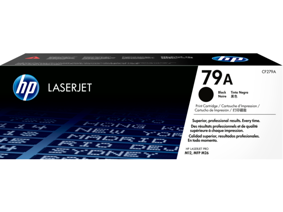 HP 79A Black Original LaserJet Toner Cartridge, CF279A