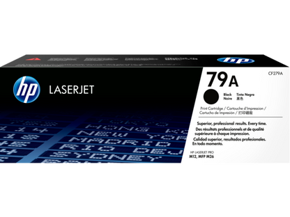 HP 79A Black Original LaserJet Toner Cartridge, CF279A