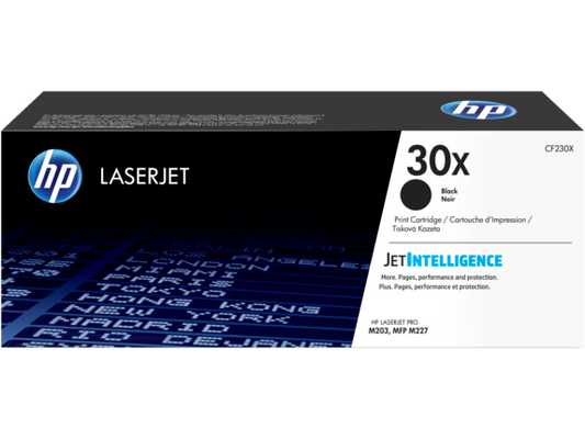 HP 30X High Yield Black Original LaserJet Toner Cartridge, CF230X