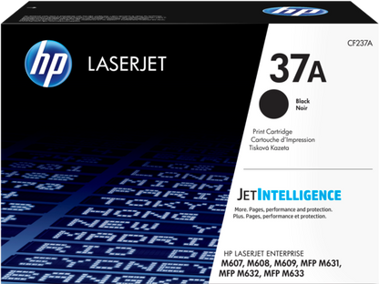 HP 37A Black Original LaserJet Toner Cartridge, CF237A