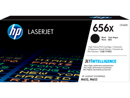 HP 656X High Yield Black Original LaserJet Toner Cartridge, CF460X