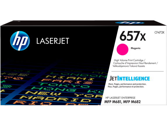 HP 657X High Yield Magenta Original LaserJet Toner Cartridge, CF473X