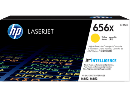 HP 656X High Yield Yellow Original LaserJet Toner Cartridge, CF462X