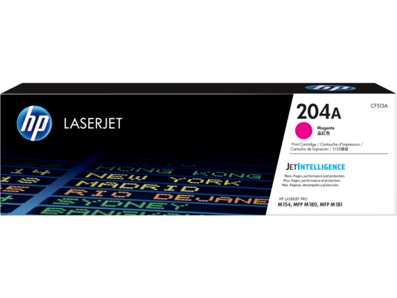 HP 204A Magenta Original LaserJet Toner Cartridge, CF513A