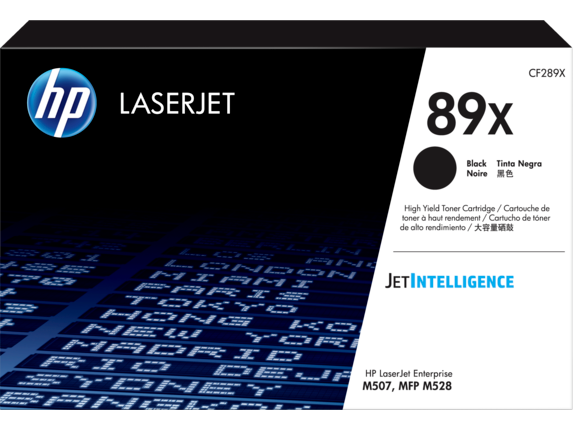 HP 89X High Yield Black Original LaserJet Toner Cartridge, CF289X