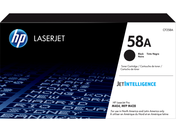 HP 58A Black Original LaserJet Toner Cartridge, CF258A