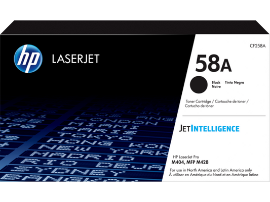 HP 58A Black Original LaserJet Toner Cartridge, CF258A