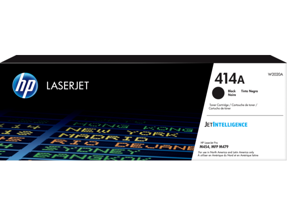 HP 414A Black Original LaserJet Toner Cartridge, W2020A