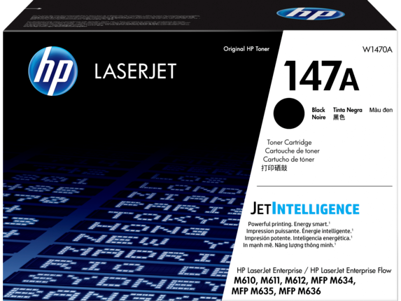 HP 147A Black Original LaserJet Toner Cartridge, W1470A