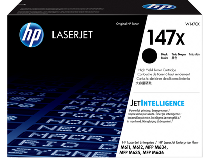 HP 147X High Yield Black Original LaserJet Toner Cartridge, W1470X