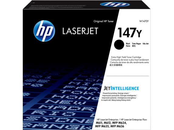 HP 147Y Black Original LaserJet Toner Cartridge, W1470Y