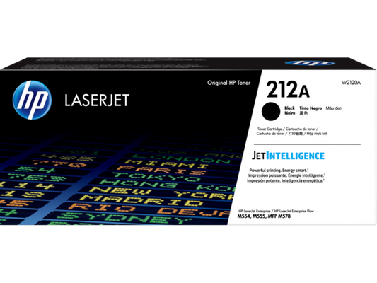 HP 212A Black Original LaserJet Toner Cartridge, W2120A