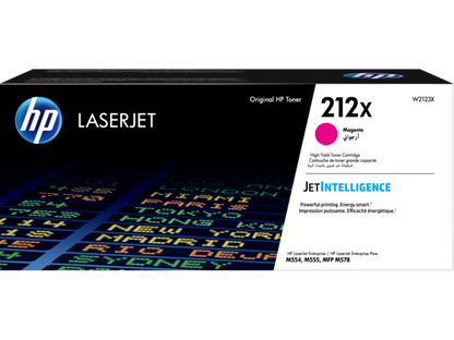 HP 212X High Yield Magenta Original LaserJet Toner Cartridge, W2123X