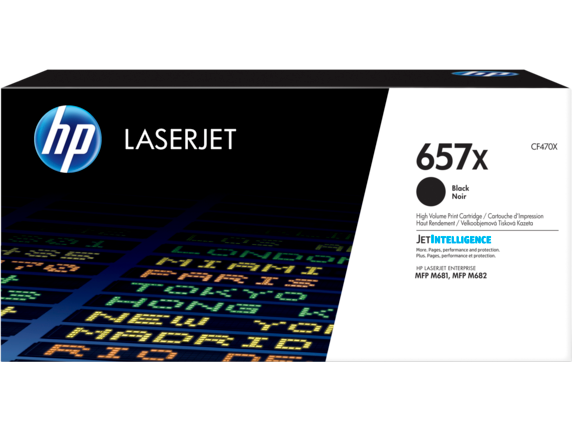 HP 657X High Yield Black Original LaserJet Toner Cartridge, CF470X