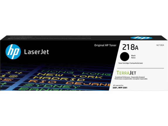 HP 218A Black Original LaserJet Toner Cartridge, W2180A