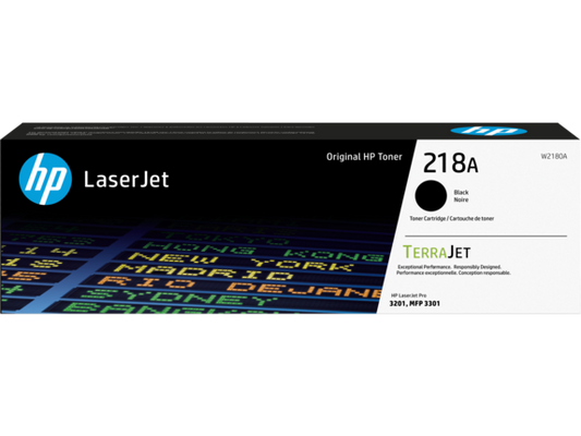 HP 218A Black Original LaserJet Toner Cartridge, W2180A